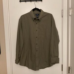 Men's Olive Striped Shirt